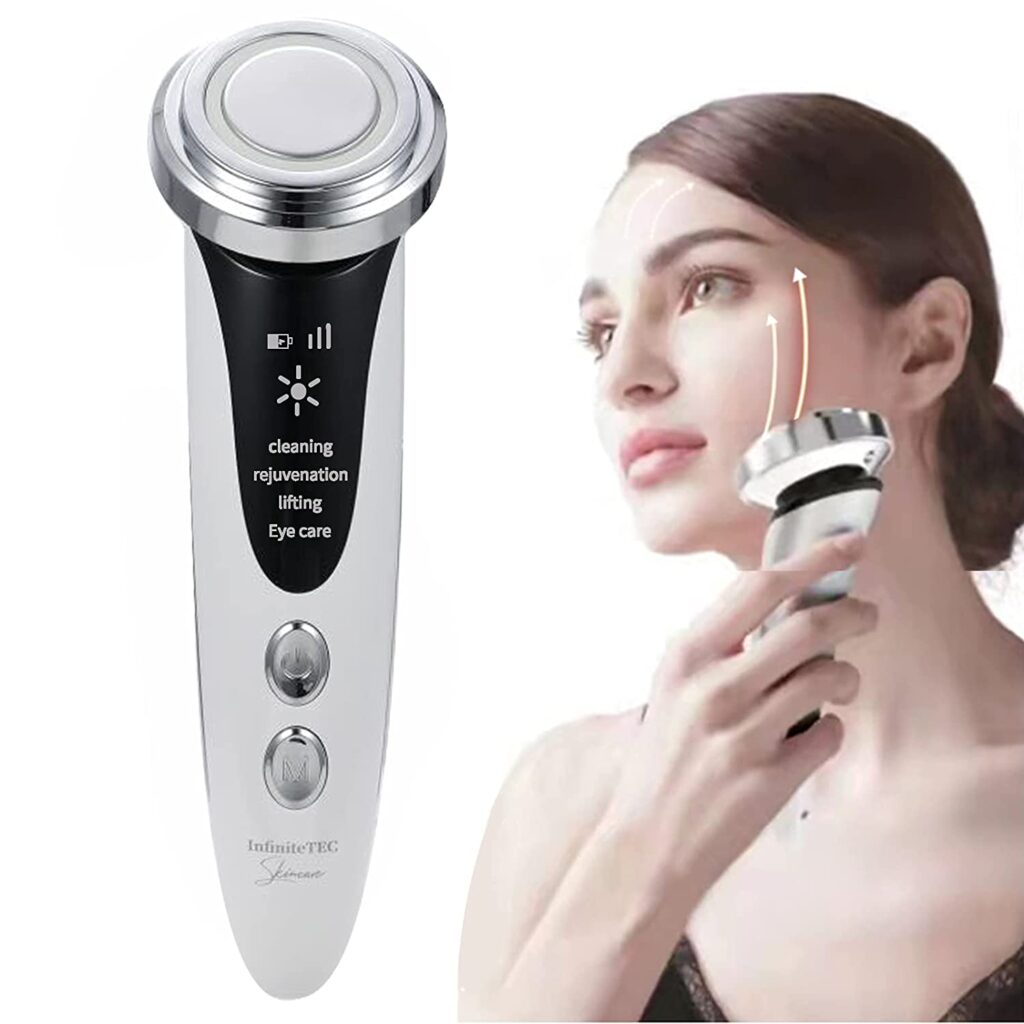 InfiniteTEC Portable Facial Tightening Device Hydrating Skin Care Machine Device to Lift Anti Aging