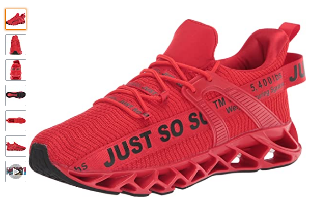 JSLEAP Mens Running Shoes Walking Non Slip Blade Type Sneakers. THE HISTORY AND Elaboration OF SHOES